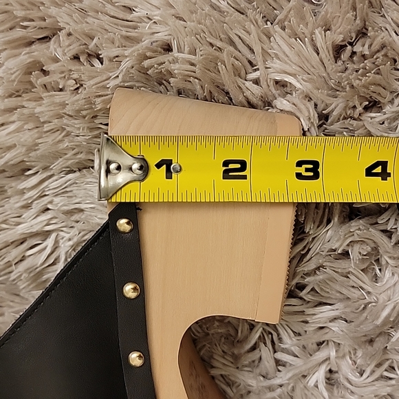 Aerosols | FURY | Black Leather Faux Fur Lined Clogs - Picture 12 of 14